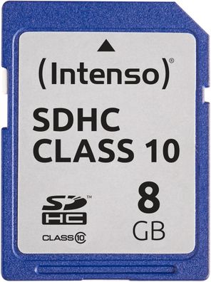 Intenso 8GB SDHC Class 10 Secure Digital Card