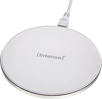Intenso Wireless Charger Alu + Fast Charge Adapter Qi Weiß