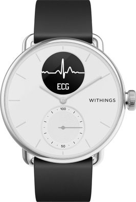Withings ScanWatch, 38mm white/ black