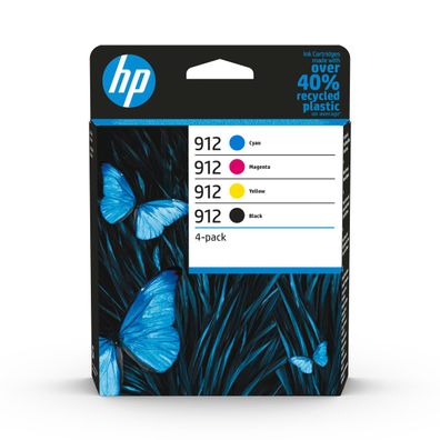 HP Tintenpatrone Nr. 912 Multipack (BK/ C/ M/ Y) (300 S. /315 S.)