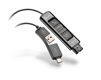 Poly DA85 Wideband QD auf USB-Adapter (USB-A und USB-C)
