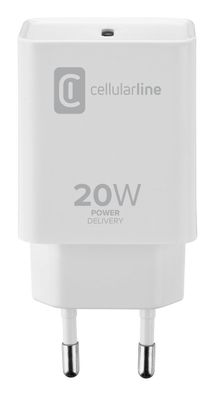 Cellularline USB-C Charger für APPLE 20W, white