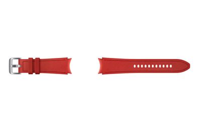 Samsung Hybrid Leather Band (20 mm, M/ L), Red