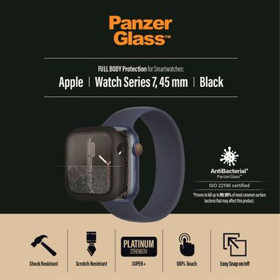 PanzerGlass Full Body Apple watch 7 (44 mm) Black Antibakt.