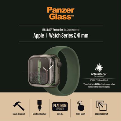 PanzerGlass Full Body Apple watch 7 (40 mm) Clear Antibakt.