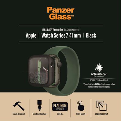 PanzerGlass Full Body Apple watch 7 (40 mm) Black Antibakt.