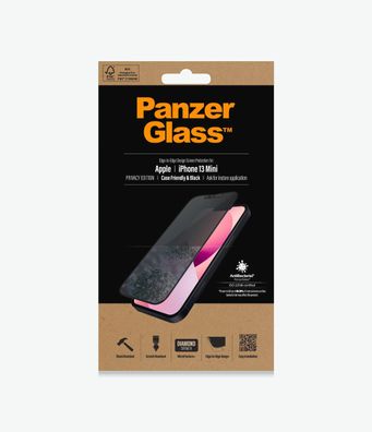 PanzerGlass E2E iPhone 13 mini Privacy CF, Black