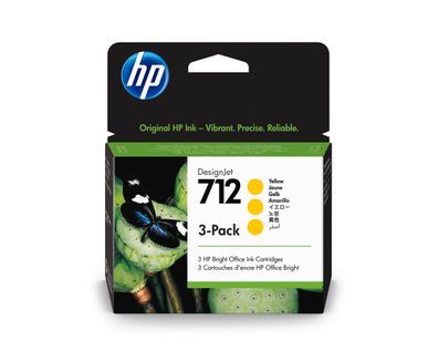 HP Tinte Nr. 712 Gelb 3er Pack (3 x 29ml)