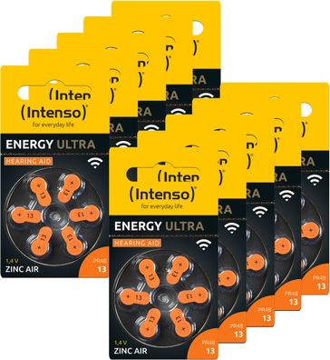 Intenso Hörgeräte Batterien | Zink-Luft A13 60er Pack