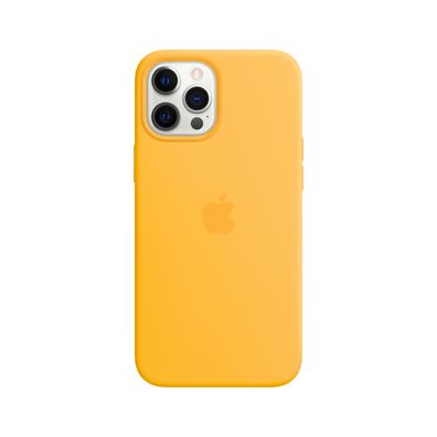 iPhone 12 Pro Max Silikon Case mit MagSafe Sonnenblume