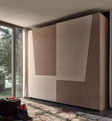 Kleiderschrank braun Schlafzimmer Material Holz Schrank Luxus Modern