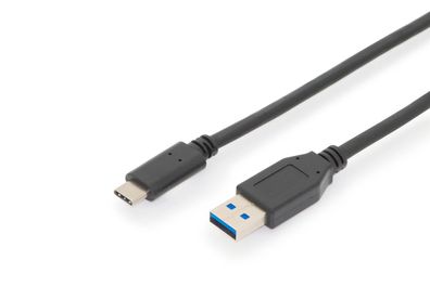 Digitus USB Type-C Anschlusskabel, Gen2, Type-C auf A