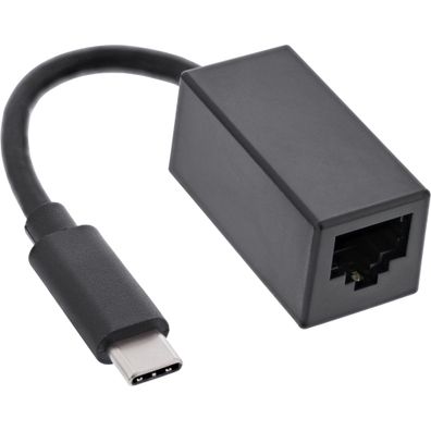 InLine® USB 3.0 Netzwerkadapter Kabel, Gigabit Netzwerk, USB Typ-C