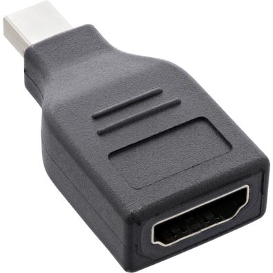 InLine® DisplayPort Konverter, mini DisplayPort Stecker auf HDMI Buchse, FullHD/