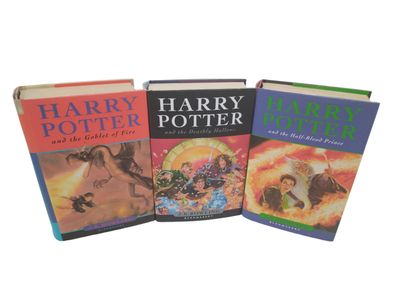 3x Harrypotter Buch auf Englisch - Goblet of Fire - Deathly Hollow - Half Blood