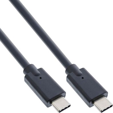 InLine® USB 3.2 Gen.2 Kabel, USB Typ-C Stecker/ Stecker, schwarz, 1m