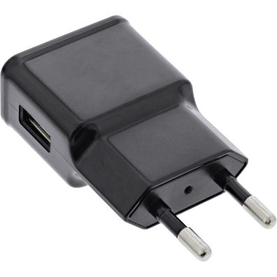 InLine® USB Ladegerät Single, Netzteil, Stromadapter, 100-240V zu 5V/1,2A, schwa
