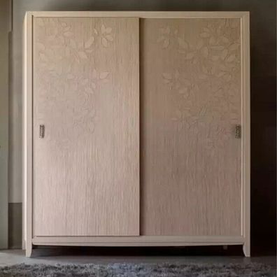 Schlafzimmer Kleiderschrank Material Holz Schrank Modern beige Schränke