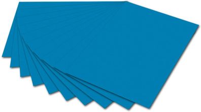 folia 6134 - Fotokarton Mittelblau, 50 x 70 cm, 300 g/ qm, 10 Bogen - zum Basteln ...