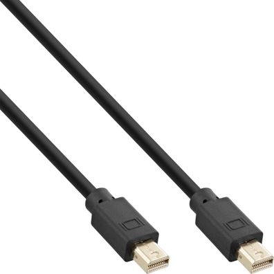 InLine® Mini DisplayPort 1.4 Kabel, Stecker / Stecker schwarz/ gold, 2m