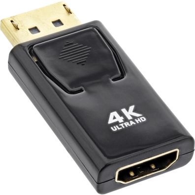 InLine® DisplayPort Adapter, DisplayPort Stecker auf HDMI Buchse, 4K/60Hz, mit A