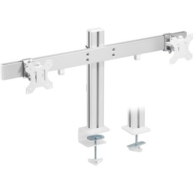 InLine® Aluminium Monitor-Tischhalterung für 2 Monitore bis 32Zoll, 8kg