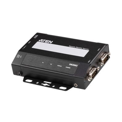 ATEN SN3002 2-Port RS-232 Secure Device Server 10/100Mb/ s