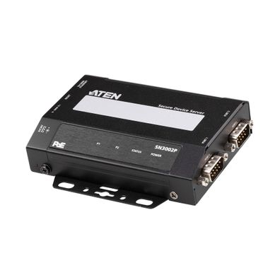 ATEN SN3002P 2-Port RS-232 Secure Device Server mit PoE 10/100Mb/ s