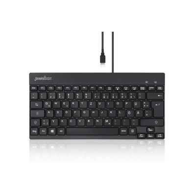 Perixx Periboard-426, DE, kabelgebunden, USB Mini Tastatur mit flachen Tasten, s
