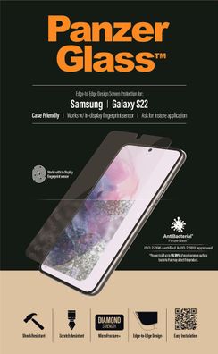 PanzerGlass E2E Samsung Galaxy S22 CF, Antibakterielles Glas