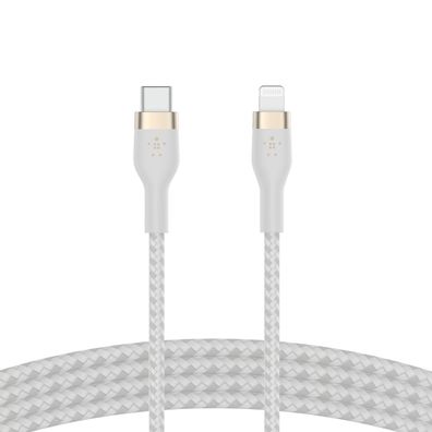 Belkin PRO Flex Lightning/ USB-C, bis 15W, Apple zert.,1m, weiß