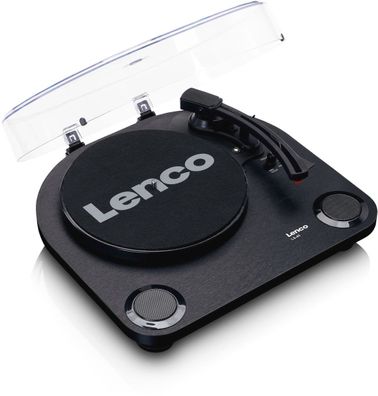 Lenco LS-40BK Plattenspieler mit int. Lautsprechern (Schwarz)