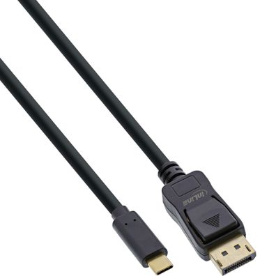 InLine® USB Display Kabel, USB Typ-C Stecker zu DisplayPort Stecker (DP Alt Mode