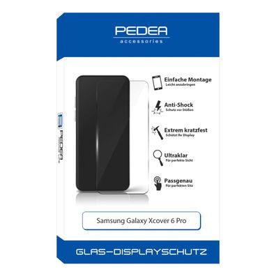 PEDEA Display-Schutzglas für Samsung Galaxy Xcover 6 Pro