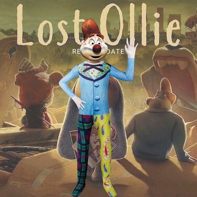 AC Lost Ollie ZOZO Rosy Cosplay Jumpsuit Kinder Halloween Onesie Cartoon Bodysuit Set