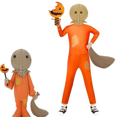 Film Trick ´r Treat Sam Cosplay Jumpsuit Kinder Halloween Onesie Horror Bodysuit Set