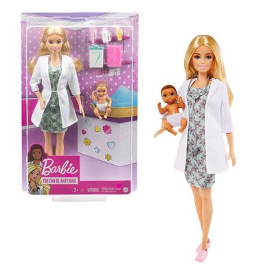 Barbie Kinderärztin | Spiel-Set mit Puppe & Accessoires | Mattel
