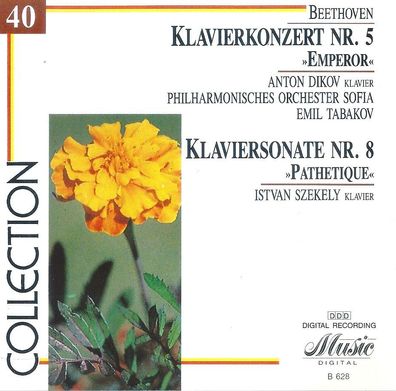 CD: Beethoven: Klavierkonzert Nr. 5 "Emperor" / Klaviersonate Nr. 8 "Pathetique"