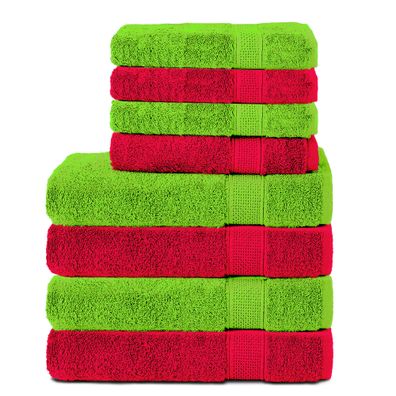 Komfortec 8er Handtuch Set aus 100% Baumwolle, 4 Badetücher 70x140 und 4 Handtüche...