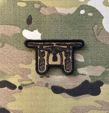 Patch "Drohne mit Bomben" Kojote Klett Morale Armee Aufnäher Abzeichen Veteran BW