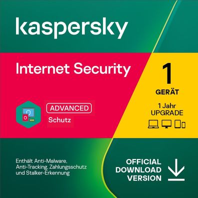incl. AntiVirus Kaspersky Internet Security 2023-2024 1 PC NEU SOFORT Versand