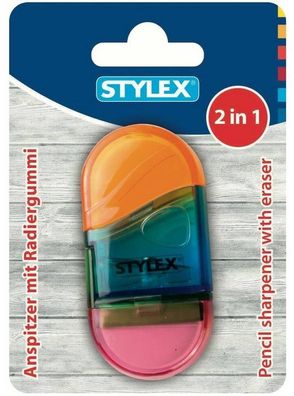 Stylex 34250 Spitzer und Radiergummi Kombination
