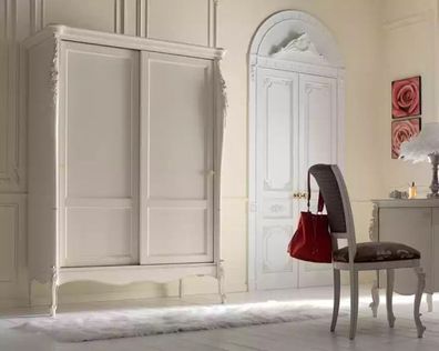 Schlafzimmer Holz Kleiderschrank Luxus Design Schränke Modern Beige Neu