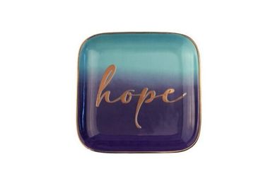 Gift Company Love Plates, Deko-Teller, Hope, mint/ lila, 1124701043 1 St