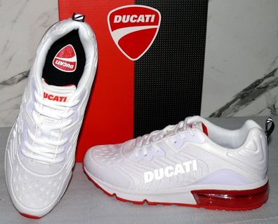 Ducati DS440 Motor Sport Schuhe Running Training AIR Mesh Sneaker 41 45 Weiß Rot