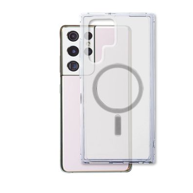 Hybrid Case Premium UltiMag für Galaxy S22 Ultra, transparent