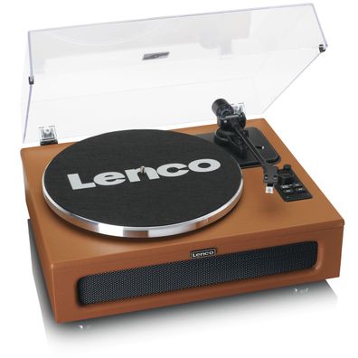Lenco LS-430BN Plattenspieler mit 4 Lautsprechern, BT