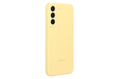 Samsung Silicone Cover für Galaxy S22 + , Butter Yellow