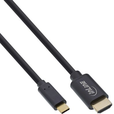 InLine® USB Display Kabel, USB Typ-C Stecker zu HDMI Stecker (DP Alt Mode), 4K2K