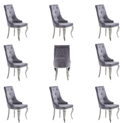 Design 8x Stühle Set Sessel Luxus Stuhl Gruppe Modern Esszimmer